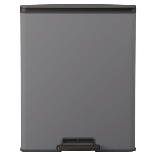 Curver dobbelt pedalspand Deco 26 l + 26 l grå