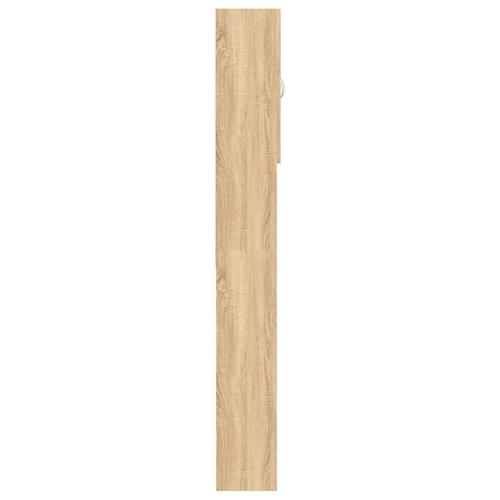 Badeværelsesskab til vaskemaskine 64x25,5x190 cm sonoma-eg