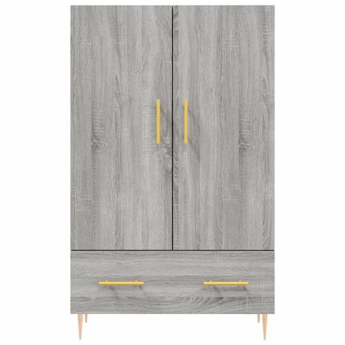 Skab 69,5x31x115 cm konstrueret træ grå sonoma-eg
