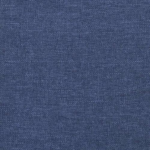 Springmadras med pocketfjedre 140x200x20 cm stof blå
