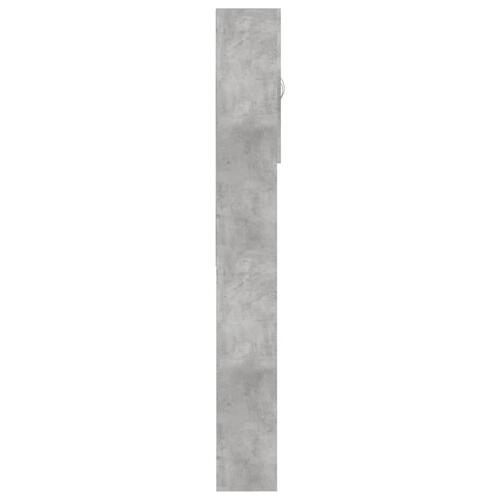 Vaskemaskineskab 64x25,5x190 cm betongrå