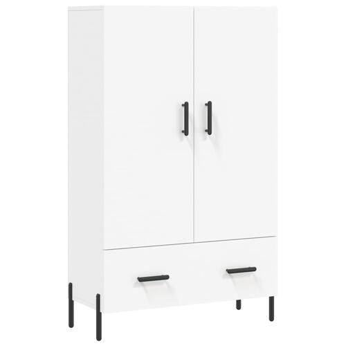 Skab 69,5x31x115 cm konstrueret træ hvid