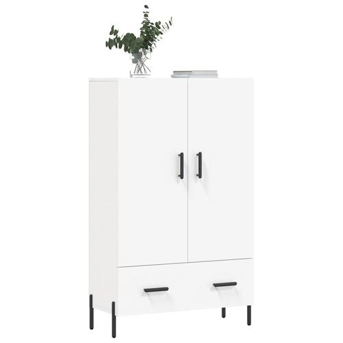 Skab 69,5x31x115 cm konstrueret træ hvid