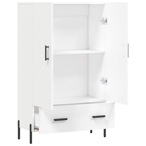 Skab 69,5x31x115 cm konstrueret træ hvid