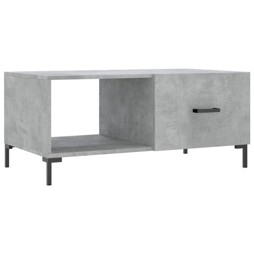 Sofabord 90x50x40 cm konstrueret træ betongrå