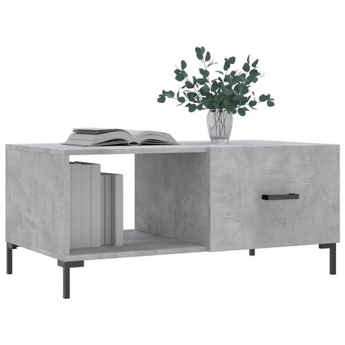 Sofabord 90x50x40 cm konstrueret træ betongrå