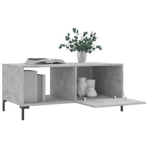 Sofabord 90x50x40 cm konstrueret træ betongrå
