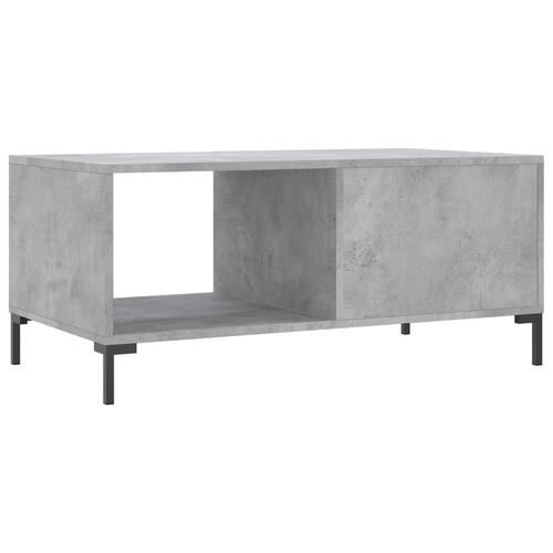 Sofabord 90x50x40 cm konstrueret træ betongrå