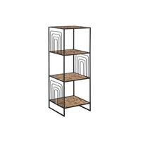Hylder Home ESPRIT Sort Metal Fiber 35 x 35 x 98 cm