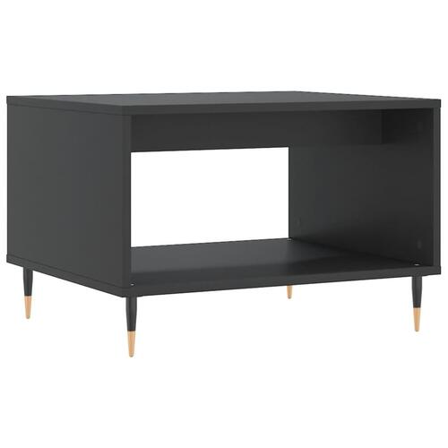 Sofabord 60x50x40 cm konstrueret træ sort