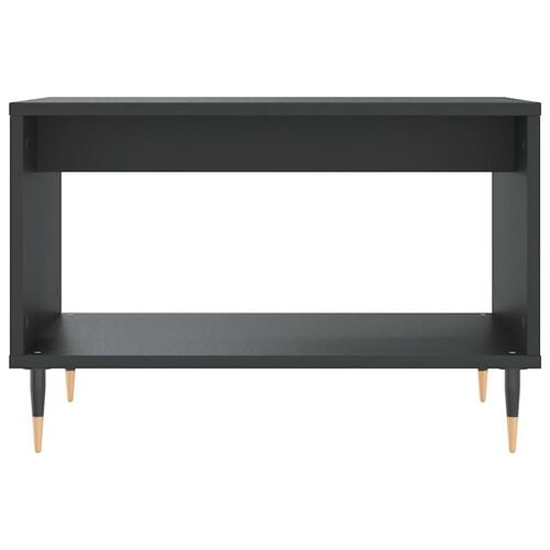 Sofabord 60x50x40 cm konstrueret træ sort