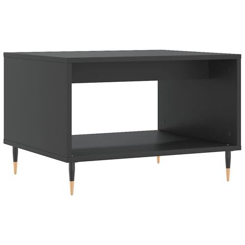 Sofabord 60x50x40 cm konstrueret træ sort