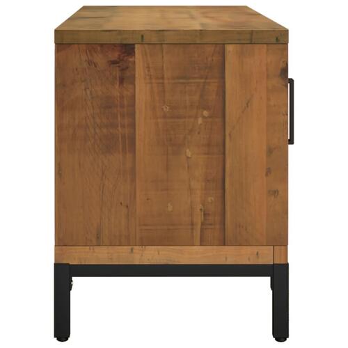 Tv-bord 90x30x40 cm massivt fyrretræ brun