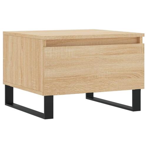 Sofaborde 2 stk. 50x46x35 cm konstrueret træ sonoma-eg