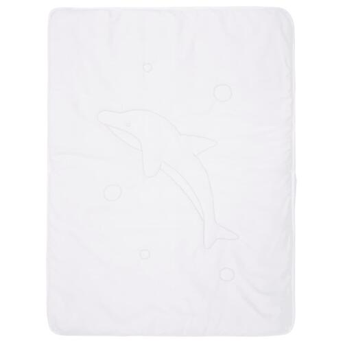 VidaX dynesæt til børn 3 dele 100 x 135 cm/40 x 60 cm hvid