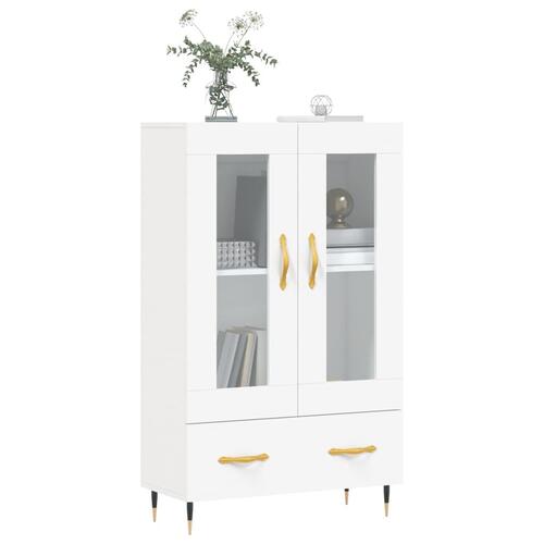 Skab 69,5x31x115 cm konstrueret træ hvid