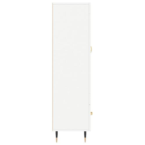 Skab 69,5x31x115 cm konstrueret træ hvid