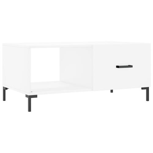Sofabord 90x50x40 cm konstrueret træ hvid