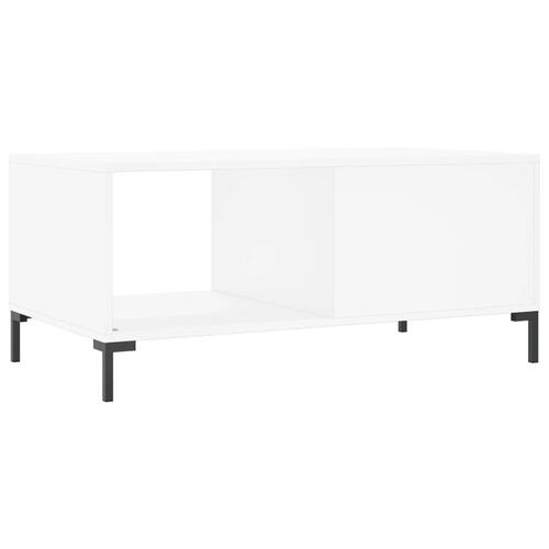 Sofabord 90x50x40 cm konstrueret træ hvid