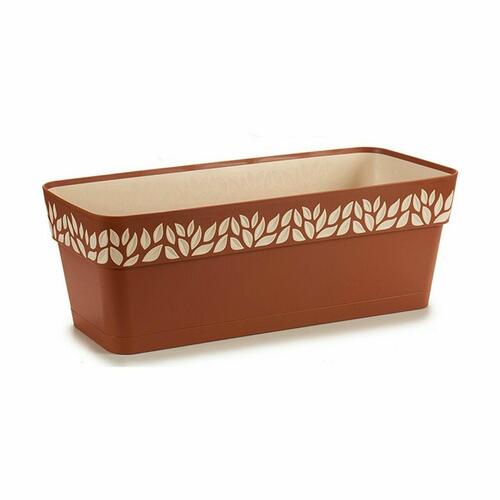 Selvvandende planter Stefanplast Cloe Terrakotta Plastik 17,5 x 17 x 49,5 cm (12 enheder)