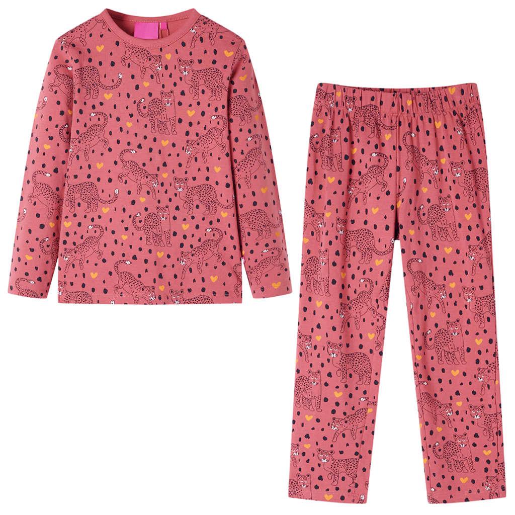 Pyjamas til børn str. 116 gammelrosa billede