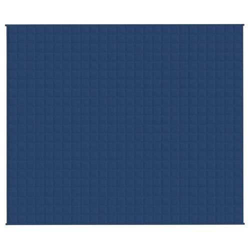 Tyngdetæppe 220x260 cm 11 kg stof blå