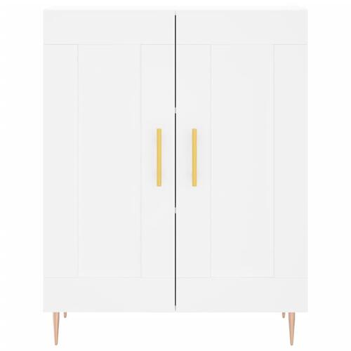 Skænk 69,5x34x90 cm konstrueret træ hvid