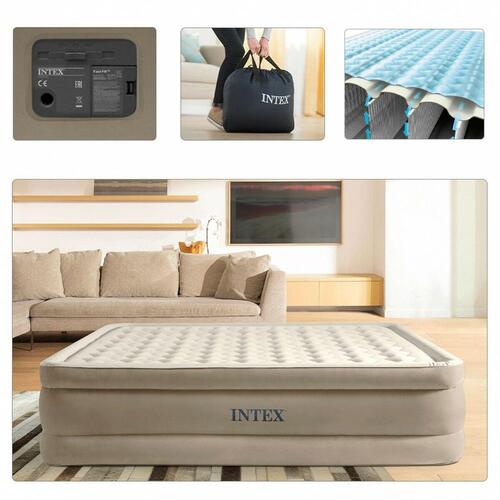 Oppustelig madras Intex Queen Ultra Plush Fiber-Tech 152 x 46 x 203 cm
