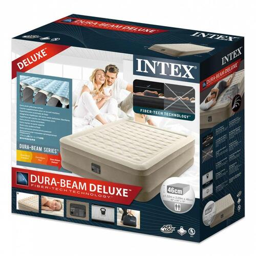 Oppustelig madras Intex Queen Ultra Plush Fiber-Tech 152 x 46 x 203 cm