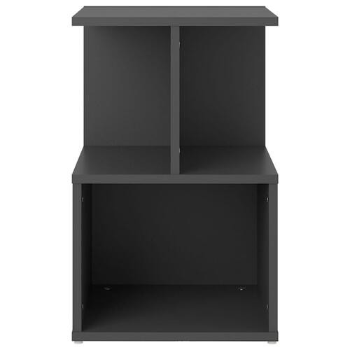 Sengebord 35x35x55 cm spånplade grå