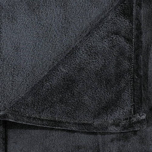 Tæppe 130x170 cm polyester sort