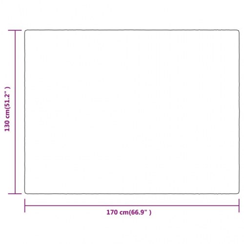 Tæppe 130x170 cm polyester sort