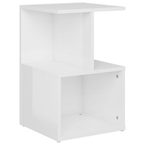Sengeskab 35x35x55 cm spånplade hvid højglans
