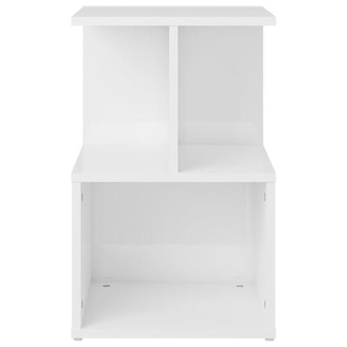 Sengeskab 35x35x55 cm spånplade hvid højglans