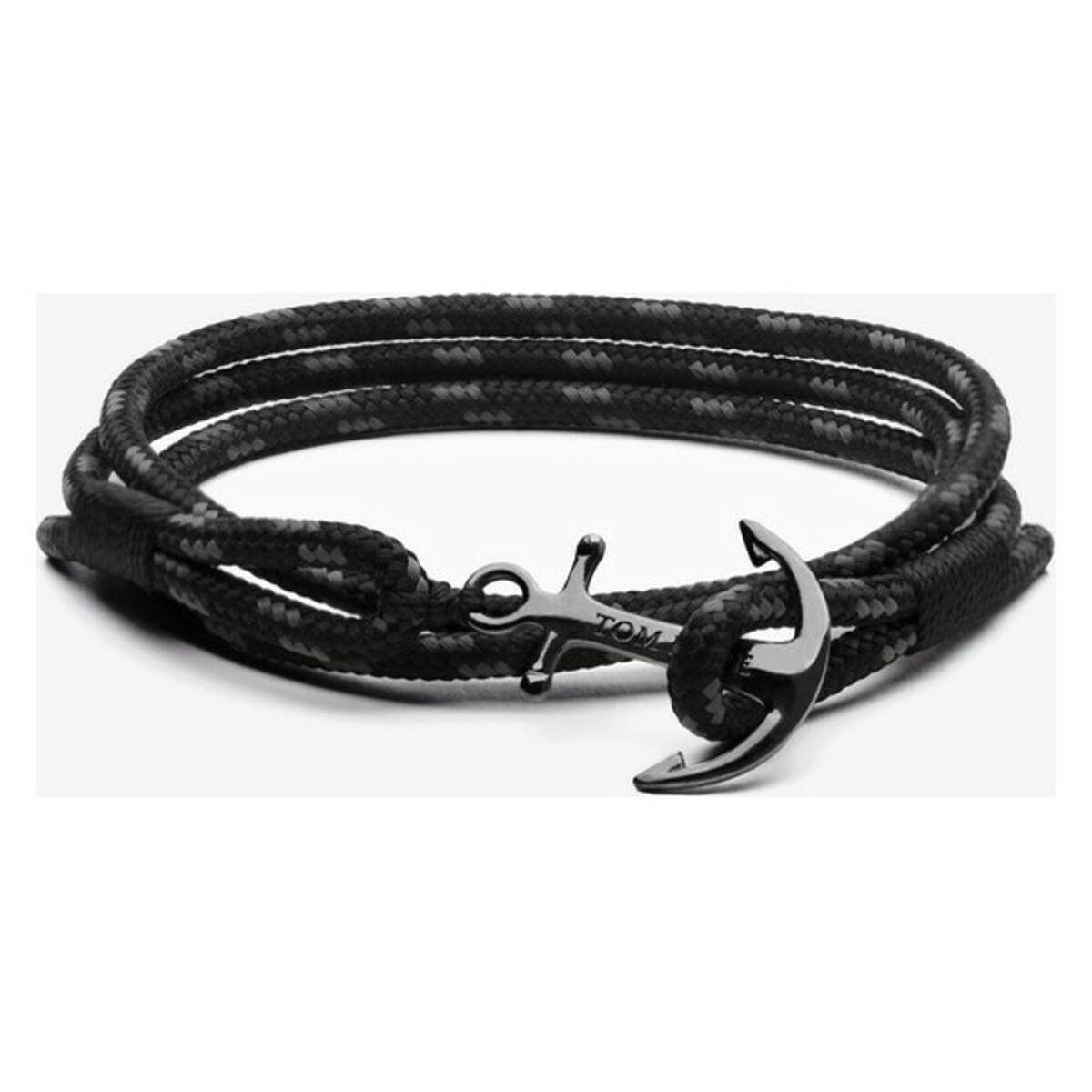 Tom Hope Unisex armbånd TM013 - 17 cm, sort/grå