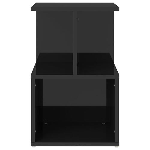 Sengeskabe 2 stk. 35x35x55 cm spånplade sort højglans