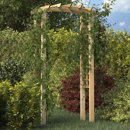 Havebue med espalier 110x60x220 cm imprægneret massivt fyrretræ