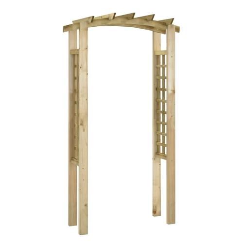 Havebue med espalier 110x60x220 cm imprægneret massivt fyrretræ