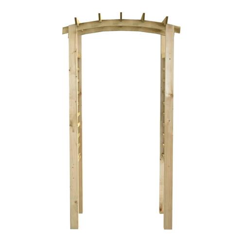 Havebue med espalier 110x60x220 cm imprægneret massivt fyrretræ