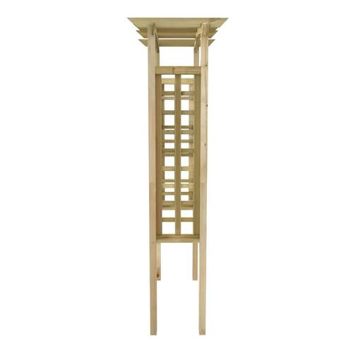 Havebue med espalier 110x60x220 cm imprægneret massivt fyrretræ