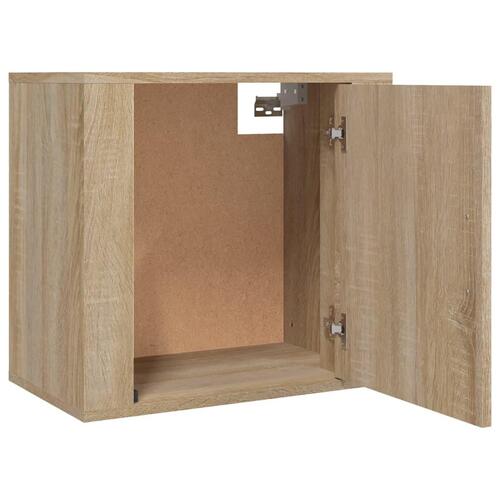 Væghængt sengebord 50x30x47 cm sonoma-eg
