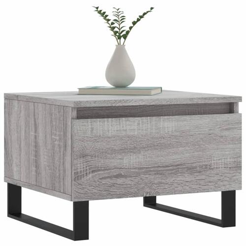 Sofaborde 2 stk. 50x46x35 cm konstrueret træ grå sonoma-eg