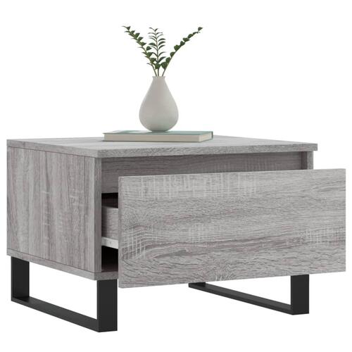 Sofaborde 2 stk. 50x46x35 cm konstrueret træ grå sonoma-eg