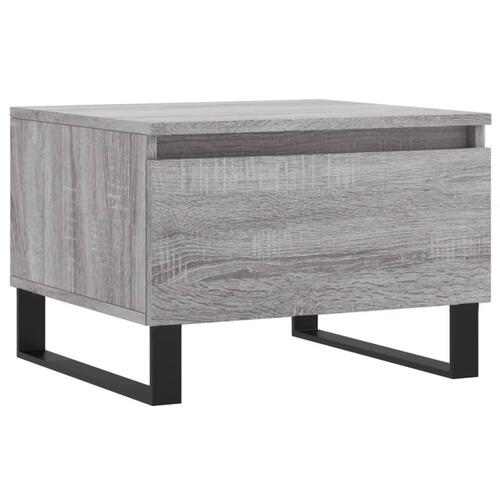 Sofaborde 2 stk. 50x46x35 cm konstrueret træ grå sonoma-eg