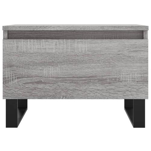 Sofaborde 2 stk. 50x46x35 cm konstrueret træ grå sonoma-eg