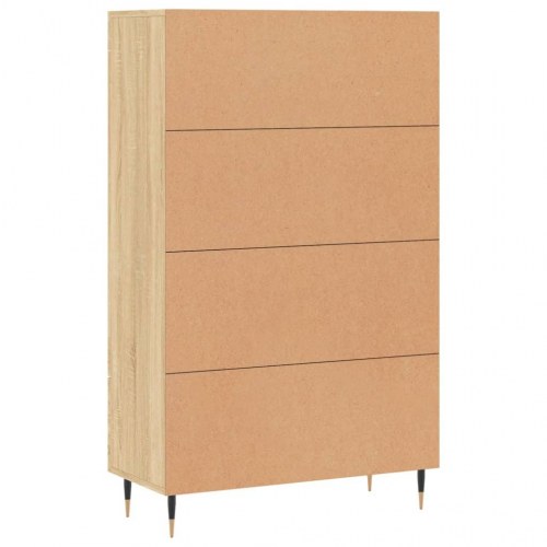Skab 69,5x31x115 cm konstrueret træ sonoma-eg