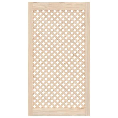 Skabslåger 2 stk. 49,5x99 cm gitterdesign massivt fyrretræ