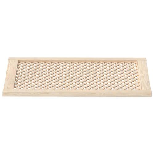 Skabslåger 2 stk. 49,5x99 cm gitterdesign massivt fyrretræ