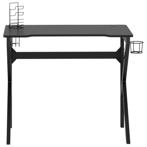 Gamerbord med K-formede ben 90x60x75 cm sort