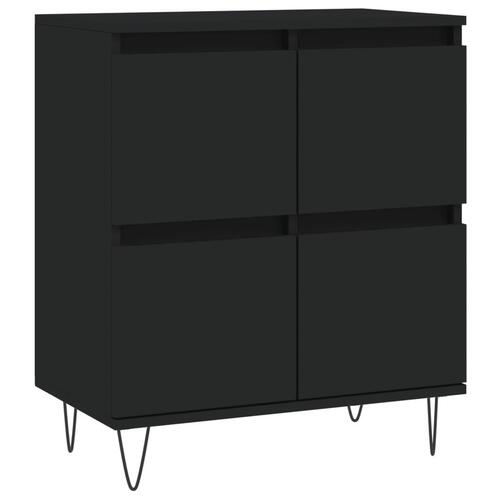 Skænk 60x35x70 cm konstrueret træ sort